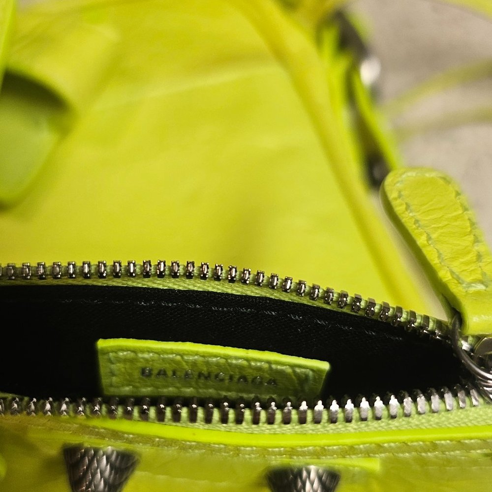 Authentic Balenciaga yellow Le Cagole crossbody bag